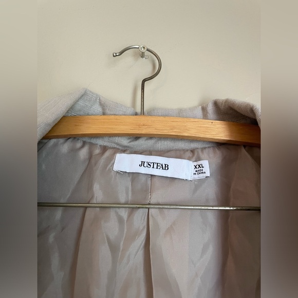 Just Fab Linen Like Blazer - Picture 3 of 3